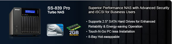( Klik hier voor Specificaties QNAP TS-839 Pro II )