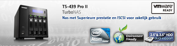 ( Klik hier voor Specificaties QNAP TS-439 Pro II )